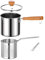 perfk Olla freidora casera, Olla para freír Tempura Japonesa para Cocina, Camping, Seca, Colador de Tapa de Olla