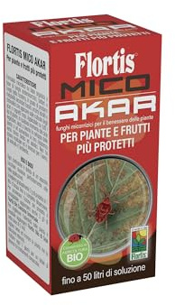 Flortis, Mico Akar Polvere Idrosolubile, Specifico Contro il Ragnetto Rosso, Agisce sulla Cuticola dell'Insetto Formato da 100 g