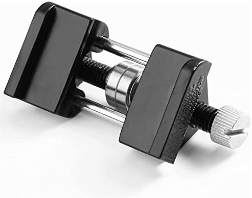 Chisel Sharpener Side Clamping Fixed Angle Honing Guide,Planer Blade,for Wood Chisel Flat Chisel Edge Sharpening (Color : Blue) (Black)