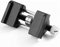 Chisel Sharpener Side Clamping Fixed Angle Honing Guide,Planer Blade,for Wood Chisel Flat Chisel Edge Sharpening (Color : Blue) (Black)