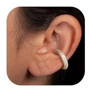Dochais Ear Cuff Boucles d'oreilles non piercings, Boucles d'oreilles femme Chunky Earcuff Boucles d'oreilles sans trou à clip pour Cartilage Boucles d'oreilles à clip pour filles hypoallergéniques