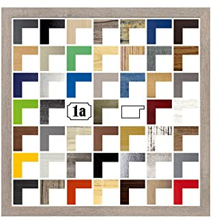 Colorello Bilderrahmen Posterrahmen Puzzlerahmen 35x35 cm Apfel Apfelbaum Dekor 35x35 cm mit weisser Rückwand und Antireflex Acrylglas