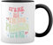 It'S Me I'M The Problem Weiße Tasse Mug mit schwarzen Felgen & Griff