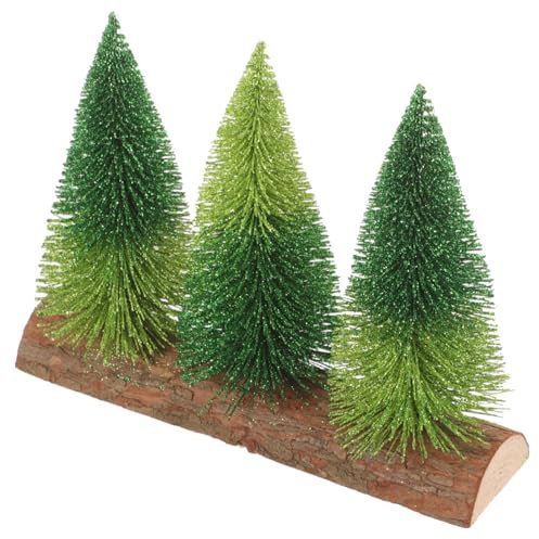 OFFSCH Base Per Mini Albero Natale Slim Decorazioni Natalizie Realizzate in Legno E Plastica Mini Albero Di Natale Da Tavolo Per Decorazioni Festive