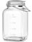 Absovetu Large Clip Top Glass Storage Jar with Lid Airtight 5.7 Litre - Wide Mouth Mason Jar with Handle for Pasta Rice Pickle Cookie Sweet Biscuit Storage Containers