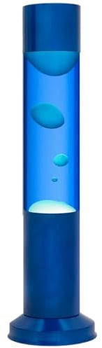 Nova® Baby Lamp | 13 Mini Sensory Motion Lamp – Blue/White Colour | Calming Night Light for Nursery or Kids’ Room | Compact Design with Aluminium Base and Cap