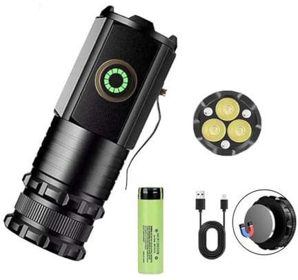 Magnolight, Magnolight-Taschenlampe, Mini Magnetische Taschenlampe, Hochleistungs-Taschenlampe, Mini Tragbare LED Superhelle Taschenlampe, wiederaufladbare Mini-Taschenlampe mit Taschenclip (Magnetic)