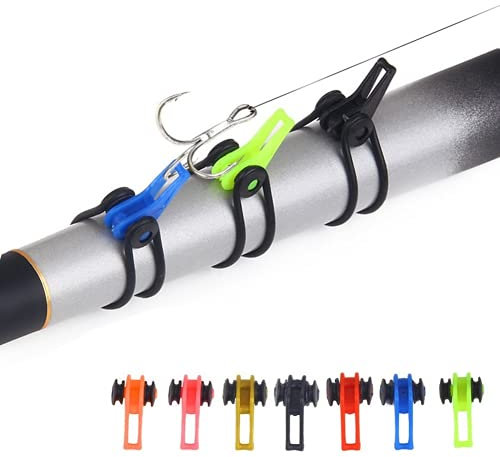 Wiederverwendbarer Kunststoff Angelhaken Halter Köder Zubehör Clip Haken Halter Angelrute Werkzeug Köder 10 Stück