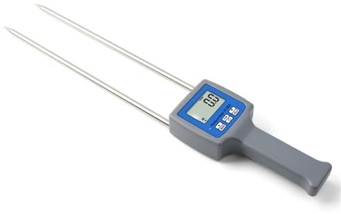 Digitaler Feuchtigkeitstester Holz Sägemehl Pulver Heu Ballen Torf Feuchtigkeit Meter Hygrometer zur Wassergehaltsprüfung