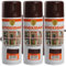 H HANSEL HOME Pintura Spray Antioxidante Marrón Tabaco 400 ml - Pack de 3 Unidades