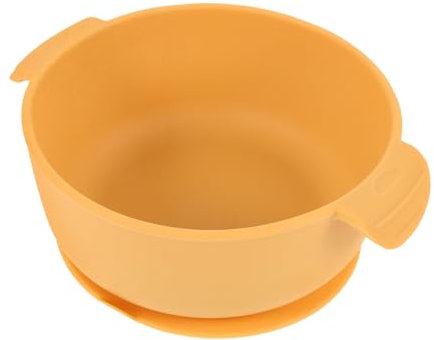 ifundom Schüssel Mit Saugnapf Lebensmittelgeeignete Wiederverwendbare Schüssel Für Babys Rutschfeste Bruchsichere Essschüssel Ingwerfarbe Ideal Für Brei Und Beikost