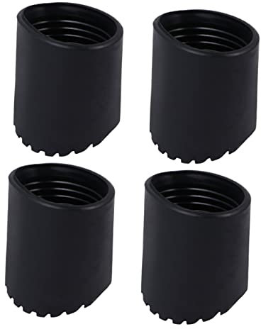 jojofuny 4pcs Non-Slip Rubber Ladder Feet Mats Cushions Compatible 4.8cm Ladders Round Foot Covers for Stability and Safety