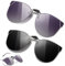 Dtoterul 2 Stück Sonnenbrille Clip, Polarisiert Clip Auf Sonnenbrillen, Sonnenbrillen Aufsatz Für Brillen, Polarisationsbrille Clip, Geeignet Für Damen Herren(Schwarz,Lila)
