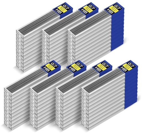 Kdouehg Minen, 840 Stück [0,7 mm HB] Bruchfeste Druckbleistiftminen, 70 Tuben