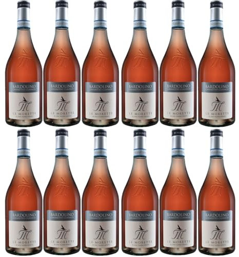 Le Morette Chiaretto Rosé Corvina Rondinella Molinara Roséwein rosé trocken Venetien Italien inkl. FeinWert E-Book (12 x 0,75l)