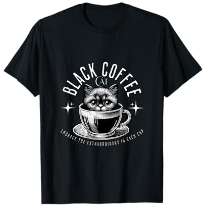Drôle : Tasse Chat café Noir is My qualitytime T-Shirt