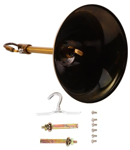 DOITOOL Plaque de Fixation Kit de Élégant pour Lustre en Métal Doré Compatible Large, Installation Sécurisée pour Plafonnier pour Salon et Décor de Fête