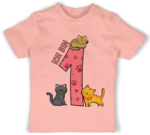 Shirtracer - T-Shirt Baby - 1. Geburtstag - Ich Bin eins