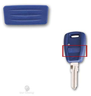 1neiSmartech Pulsante Pad Per Chiave Telecomando 1 Tasto Ricambio Compatibile Per Auto Fiat Punto Panda Stilo Ducato Bravo Idea Croma Fiorino Doblo