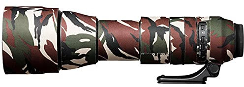 easyCover - Lens Protection Camouflage Cover - Objektivschutz - Schutz für Ihr Kameraobjektiv - Geeignet für Tamron 150-600mm F/5-6.3 Di VC USD G2 - Grüne Camouflage