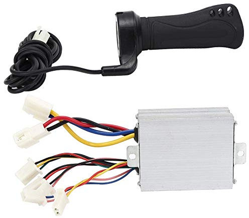 Alomejor Motor Brushed Speed Controller 24V 500W Scooter Speed Brush Controller mit Lenker für Elektrische Überholung