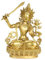 Cutfouwe Manjushri Buddha Statue Figur Messing Ornamente Gott Der Weisheit Skulptur Zuhause Büro Geschenk Der Religiösen Dekoration,Gold