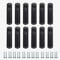 Black Sash Blocker Window Jammer - White Zinc Cast Alloy - Extra Security Locks for UPVC/PVC Door/Window Restrictor Lock