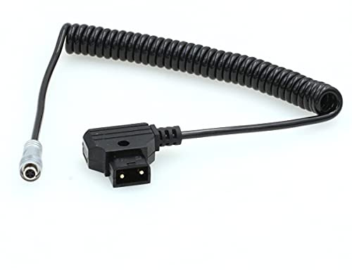 SZRMCC Portkeys 5pin Aviation Stromkabel D-Tap auf 5 Pin Buchse Port Spiralkabel Stromkabel für Portkeys LH5H LH5P Monitore (80cm)