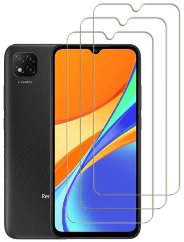 Vuciya 3 Pack Privacidad Cristal Templadode Pantalla para Xiaomi Redmi 9 / Redmi 9A /Redmi 9C antiespia Protector,Dureza 9H,Sin Burbujas, Antihuellas,Antiarañazos,HD