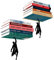 Artori Design Unsichtbares schwebendes Bücherregal aus Metall – optische Illusion Wand-Bücherregal für Kinder und Erwachsene (2 x Supershelf)