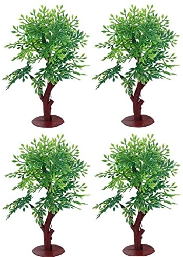 Vepoty Künstlicher Baum 4pcs Mini Model Baum Miniatur Landschaft Baum Baum Landschaft Architektur Landschaft Modellbaum