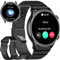 Android Smartwatch Herren Rund Metallarmband - Smartwatch Herren mit Telefonfunktion Whatsapp funktion Blutdruckmessung Schrittzähler Sprachassistenten-Funktion Fitness tracker mit 3 Uhrenarmbändern