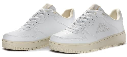 Kappa Logo Maserta, Scarpe da Ginnastica Uomo, Bianco White White Off, 41 EU