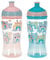 Nuby Super Slurp 048526890460 Lot de 2 bouteilles d'eau anti-déversement pour tout-petits 360 ml Prise en main facile Passe au lave-vaisselle Convient aux enfants de 18 mois et plus (arc-en-ciel, lot