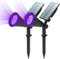 T-SUN Lot de 2 spots solaires à LED super lumineux 250 lm pour extérieur, jardin, paysage, éclairage de nuit, arrêt automatique le jour, angle de 180 ° réglable pour patio, arbre, mur, piscine