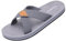 Harssindanzar Uomini Cross Slide Sandali Slip su comode scarpe leggere estive Slipper per interni ed esterni Quick-Dry KM229EU,Grigio,taglia 45