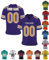 Herren-Sporthemden Personalisiert American-Football-Trikot, Personalisierte Schnelltrocknend Atmungsaktiv T-Shirt kurzärmelig für Damen Kinder, S ~ 7XL