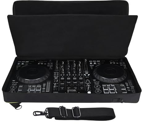 Hzycwgone Tragbare weiche Tasche für Pioneer DJ DDJ-FLX10/AlphaTheta DDJ-GRV6, Tragetasche, Schultergurt, DJ-Mixer, Gigbag, verdickte Schutztasche für DDJ 1000, 1000SRT, FLX10/GRV6 DJ-Controller,