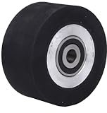 Generic 4 ruedas de contacto de goma para amoladora de correa de 5 cm de diámetro, rueda de goma suave para amoladora de correa, con rodamientos RMS4-2RS, DSHRCW100