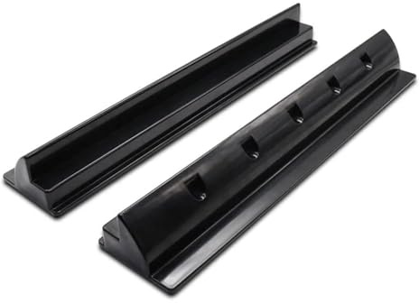 2 pezzi 460/550mm staffa di montaggio for pannello solare in plastica lato lungo staffe di fissaggio for pannello fotovoltaico accessori for camper yacht camper Accessori camper ( Color : Black 460mm