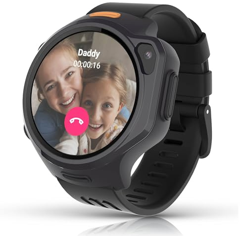 myFirst Fone R2- Smartwatch para niños (EU) con eSIM, AMOLED, cámara 5 MP Gran Angular, GPS y Control Parental - con conexión Circle. A Partir de 5 años (Color Açaí púrpura)