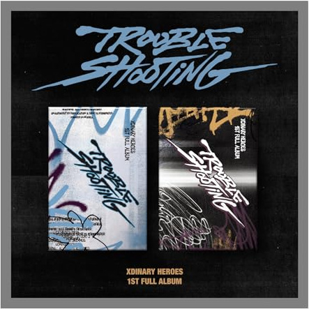 Xdinary Herores TROUBLESHOOTING 1st Full Album Contents+Photocard+Sticker+Tracking Sealed XH (3 Version SET(1Blue+1Purple+1NEMO))