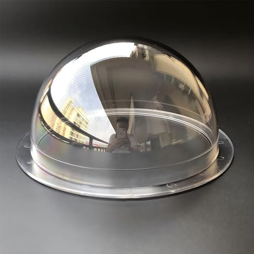 UQISOVI 6.14 Inch Thickened PC (Polycarbonate) Vandalproof Dome Cover for PTZ Surveillance Hemisphere Camera Protective Housing, 156mm Diameter