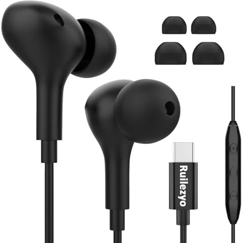 USB C Kopfhörer für Samsung Galaxy S25 S24 S23 S22 Ultra A55 A56 A54 A36 A35 A34 A26 A16, Earpods USB C mit Mikrofon für iPhone 16 15 pro iPad 5 6 Pro mini MacBook Air Google Pixel 9 8 7