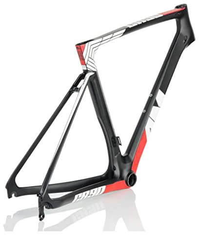 ZJHAHJY Carbon-Rennrad-Rahmen, 700 C x 47 cm/50 cm/53 cm, C-Bremse, Rennrahmen, QR, 130 mm, brechender Windrahmen, interne Routing, ultraleicht, 47 cm