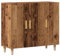 vidaXL Sideboard Altholz-Optik 90x34x80 cm Holzwerkstoff, Schrank, Highboard, Home Organizer, Lagerschrank, Beistellschrank, Wohnzimmerschrank