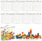 Deepton 8Pcs Toy Storage Bags with Zipper, PVC Toy Organiser Bags with Handle, Clear Waterproof Storage Bags for Building Blocks, Puzzles, Clay, Small Models, Board Games, Books