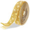 Ruban de strass autocollants dorés de 2,7 m pour loisirs créatifs, mariage, anniversaire, bricolage, vêtements, 1,2 cm (doré)