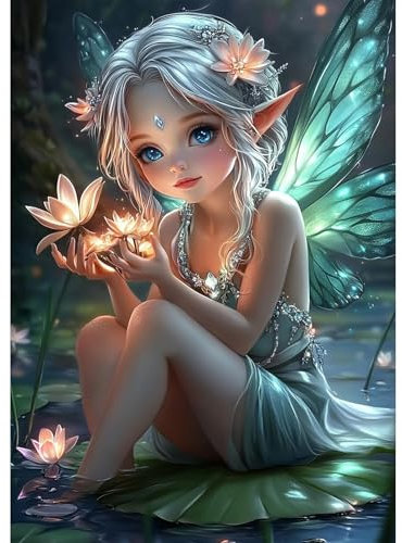 MEIYUDA Kit de peinture diamant 5D pour adultes et enfants, kit DIY, décoration murale intérieure 30x40 cm