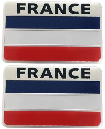 Autocollants français 2pcs 3d National France Flag Car décalsiocytes de voiture auto-adhésive Logo autocollants pour voitures Casque de 3,2x2 pouces Style 1